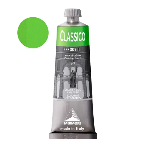 Farba olejna Maimeri Classico 60 ml - 307 Cadmium Green