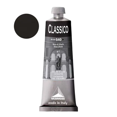 Farba olejna Maimeri Classico 60 ml - 540 Mars Black