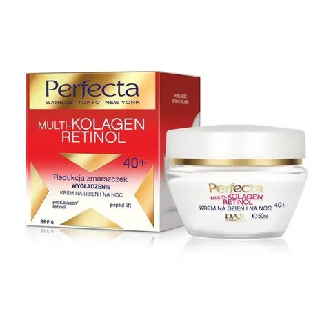 PERFECTA MULTI-KOLAGEN RETINOL Krem do twarzy SPF 6 40+ REDUKUJĄCY ZMARSZCZKI, 50 ml