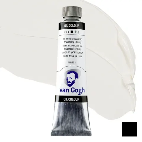 Farba olejna Van Gogh 40 ml - 118 S1 Titanium White (linseed oil)
