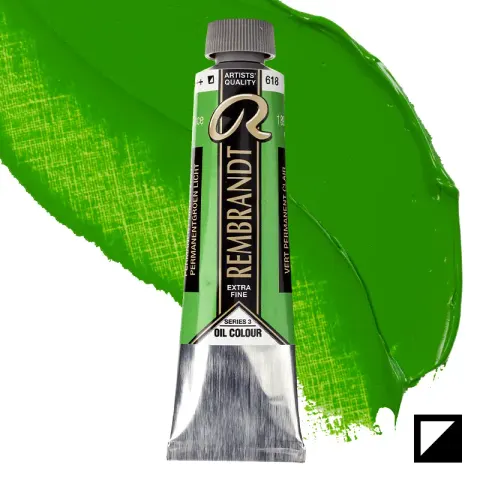 Farba olejna Rembrandt 40 ml - 618 S3 Permanent green light