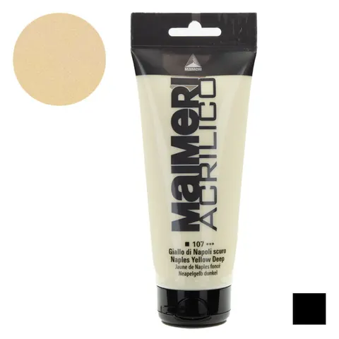 Farba akrylowa Maimeri Acrilico 200 ml - 107 Naples yellow deep