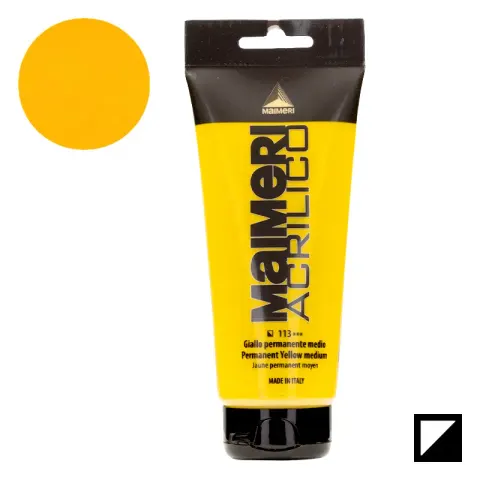 Farba akrylowa Maimeri Acrilico 200 ml - 113 Permanent yellow medium