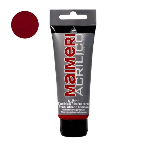 Farba akrylowa Maimeri Acrilico 200 ml - 254 Parmanent alizarin crimson