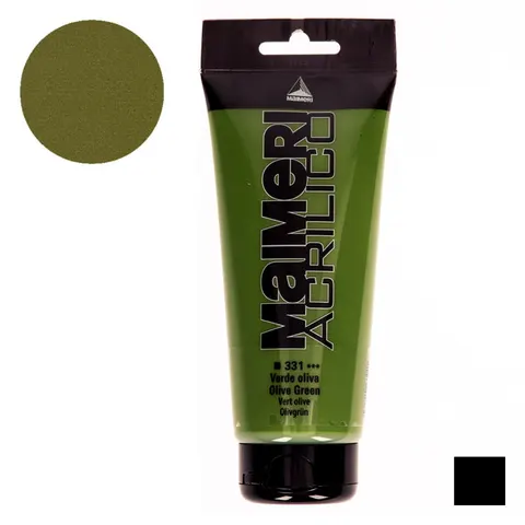 Farba akrylowa Maimeri Acrilico 200 ml - 331 Olive green