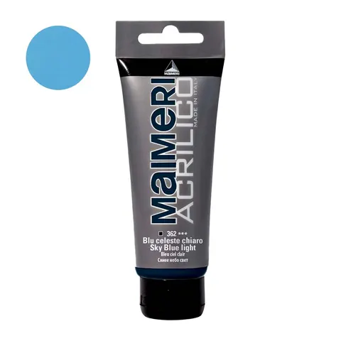 Farba akrylowa Maimeri Acrilico 200 ml - 362 Sky blue light