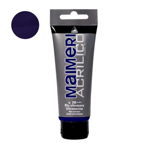 Farba akrylowa Maimeri Acrilico 200 ml - 390 Ultramarine
