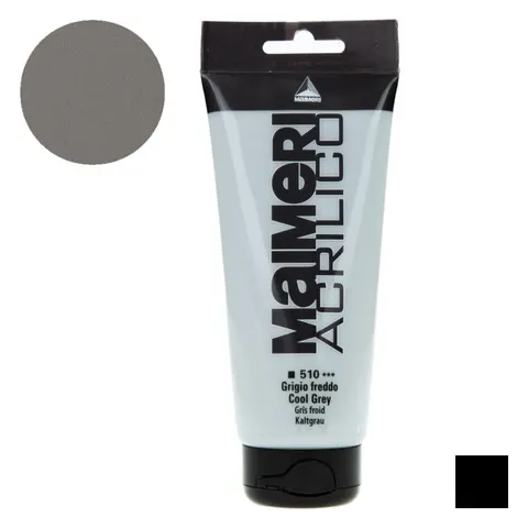 Farba akrylowa Maimeri Acrilico 200 ml - 510 Cool grey
