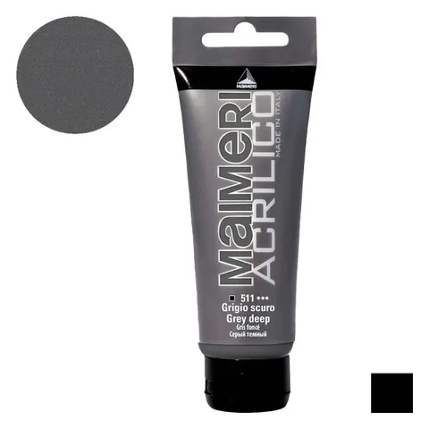 Farba akrylowa Maimeri Acrilico 200 ml - 511 Grey deep