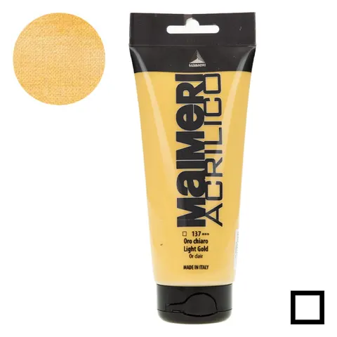 Farba akrylowa Maimeri Acrilico 200 ml - 137 Light gold