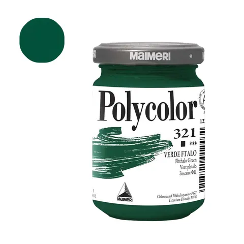 Farba akrylowa Polycolor 140 ml - 321 Phthalo green