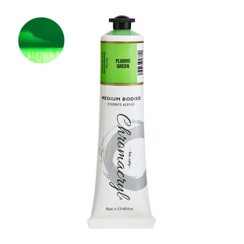 Farba akrylowa Chromacryl 75 ml - Neon Green