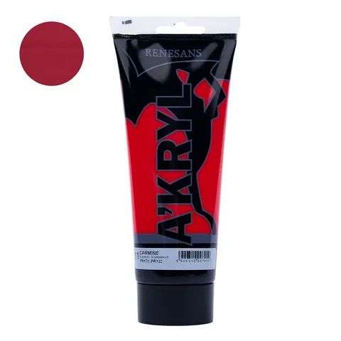 Farba akrylowa 200ml RENESANS karmin nr 11
