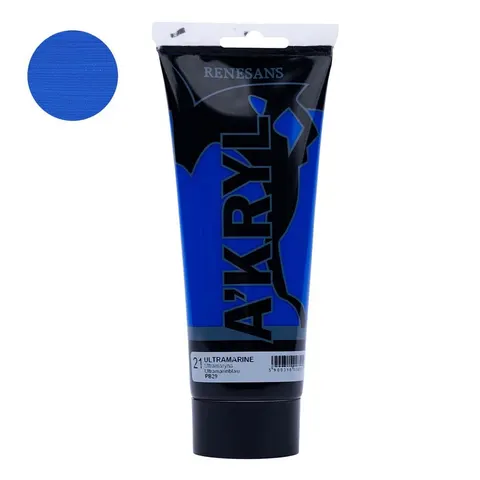 Farba akrylowa 200ml RENESANS ultramaryna nr 21