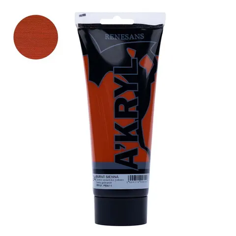 Farba akrylowa 200ml RENESANS siena palona nr 24