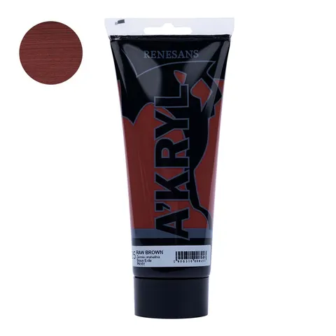 Farba akrylowa 200ml RENESANS ziemia brunatna nr 25