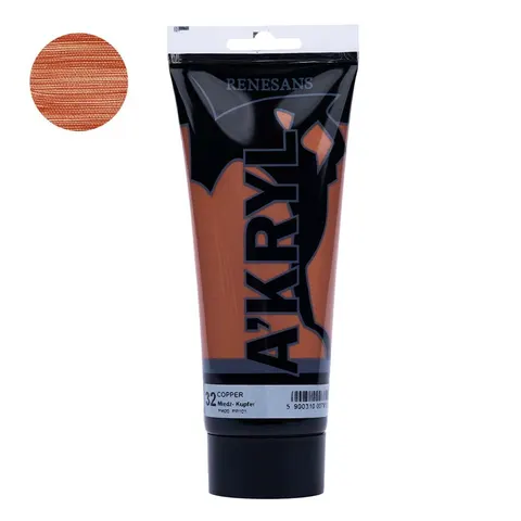 Farba akrylowa Renesans A'kryl 200 ml - 32 Miedź