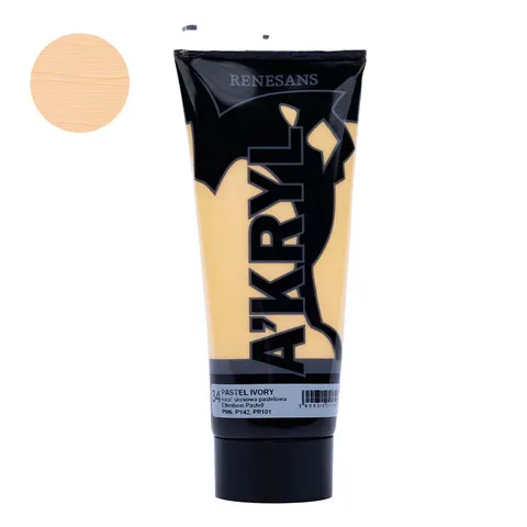 Farba akrylowa 200ml RENESANS kość słoniowa nr 34