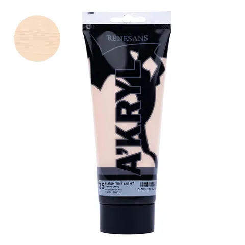 Farba akrylowa 200ml RENESANS cielista jasna nr 35