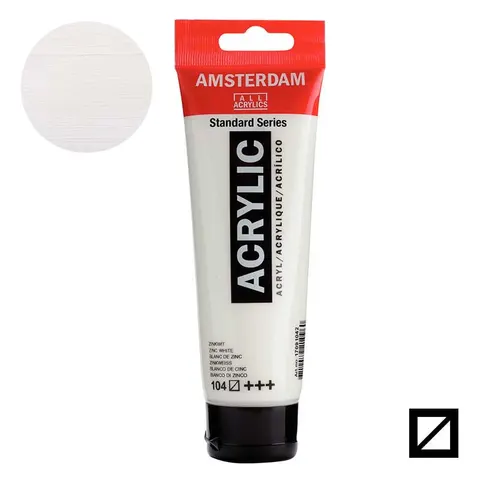Farba akrylowa Amsterdam Acrylic 120 ml - 104 Zinc white