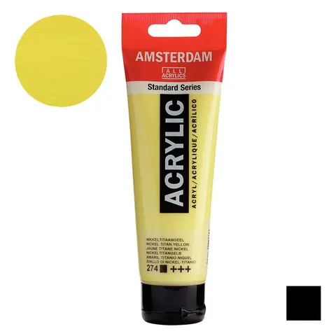 Farba akrylowa Amsterdam Acrylic 120 ml - 274 Nickel titanium yellow