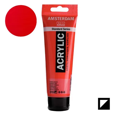 Farba akrylowa Amsterdam Acrylic 120 ml - 315 Pyrrole red