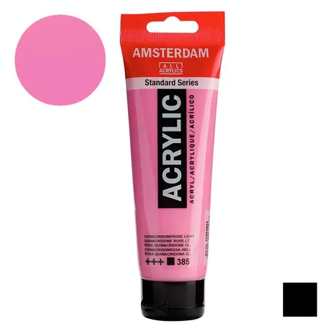 Farba akrylowa Amsterdam Acrylic 120 ml - 385 Quinacridone rose light