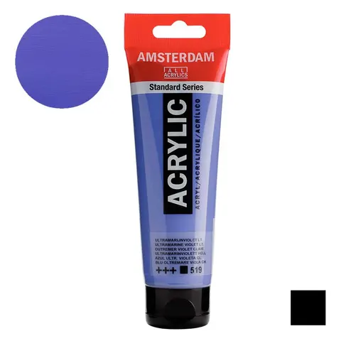 Farba akrylowa Amsterdam Acrylic 120 ml - 519 Ultramarine violet light