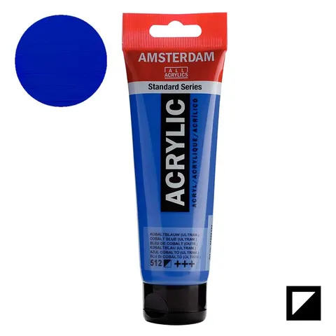 Farba akrylowa Amsterdam Acrylic 120 ml - 512 Cobalt blue (ultramarine)