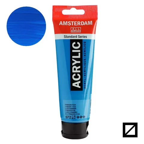 Farba akrylowa Amsterdam Acrylic 120 ml - 572 Primary cyan