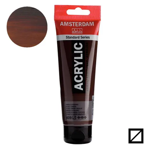 Farba akrylowa Amsterdam Acrylic 120 ml - 409 Burnt umber