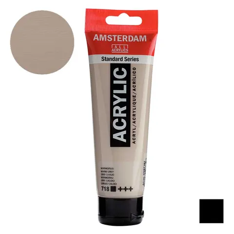 Farba akrylowa Amsterdam Acrylic 120 ml - 718 Warm grey