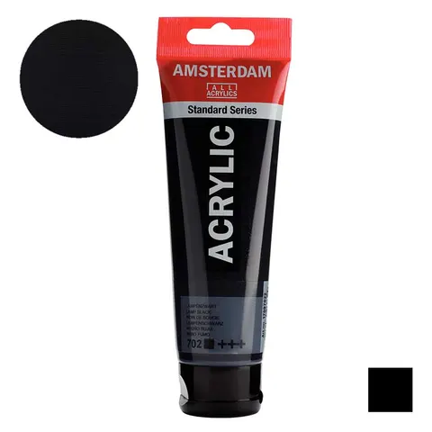 Farba akrylowa Amsterdam Acrylic 120 ml - 702 Lamp black