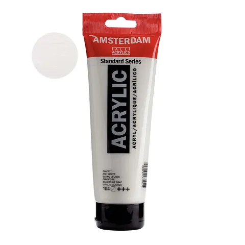 Farba akrylowa Amsterdam Acrylic 250 ml - 104 Zinc white