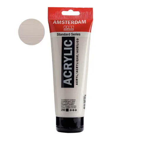Farba akrylowa Amsterdam Acrylic 250 ml - 290 Titanium buff deep