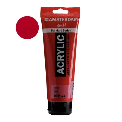 Farba akrylowa Amsterdam Acrylic 250 ml - 318 Carmine