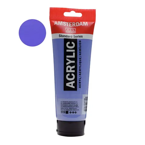 Farba akrylowa Amsterdam Acrylic 250 ml - 519 Ultramarine violet light