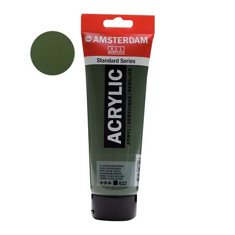 Farba akrylowa Amsterdam Acrylic 250 ml - 622 Olive green deep