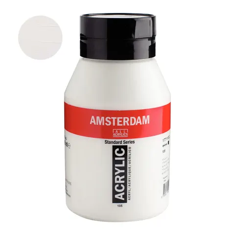 Farba akrylowa Amsterdam Acrylic 1L - 105 Titanium White