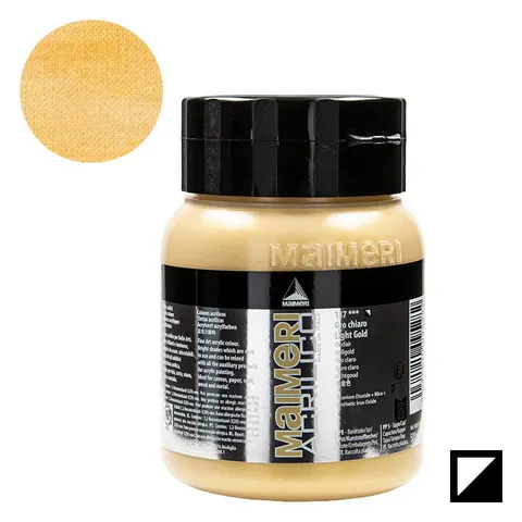 Farba akrylowa Maimeri Acrilico 500 ml - 137 Light gold