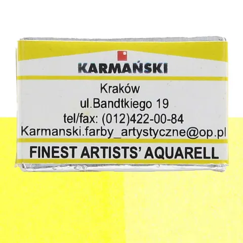 Farba akwarelowa Karmański kostka S3 - 309 Lazur żółty