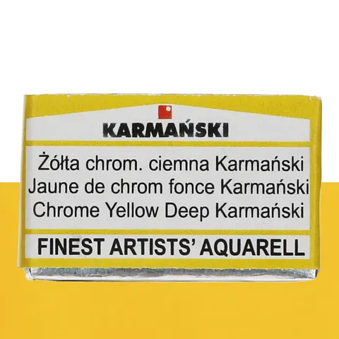 Farba akwarelowa Karmański kostka S1 - 331 Żółta chromowa ciemna