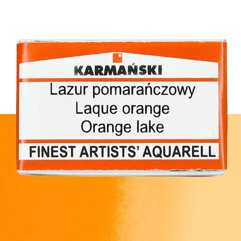 Farba akwarelowa Karmański kostka S2 - 460 Lazur pomarańczowy
