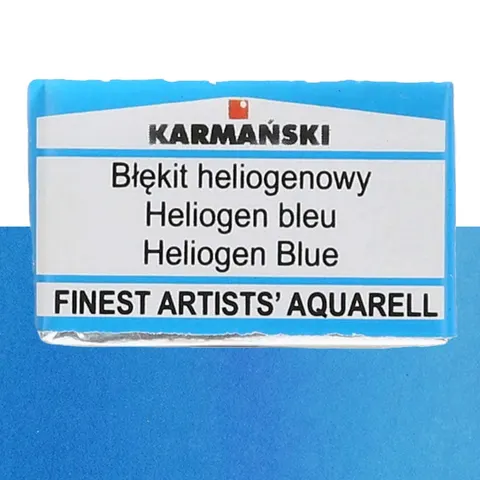 Farba akwarelowa Karmański kostka S4 - 386 Błękit haliogenowy