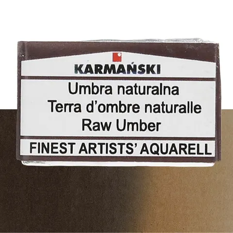 Farba akwarelowa Karmański kostka S1 - 444 Umbra naturalna
