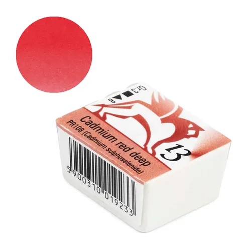 akwarela w kostce cadmium red deep nr 13 Renesans