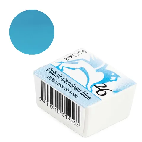 akwarela w kostce cobalt - ceruleat blue nr 26 Renesans