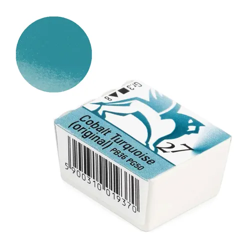 akwarela w kostce cobalt turquoise nr 27 Renesans