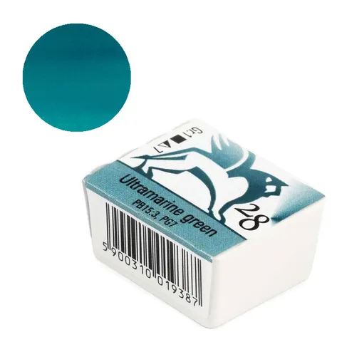 akwarela w kostce ultramarine green nr 28 Renesansa