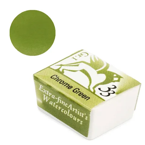 akwarela w kostce chrome green nr 33 Renesans